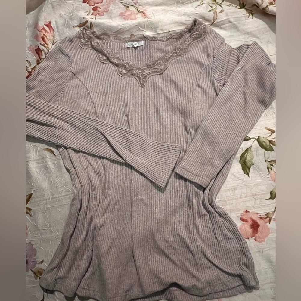Maurices Tan Soft Long Sleeve Tee